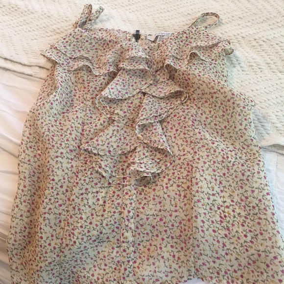 Forever 21 Tops - Sheer Floral Tank